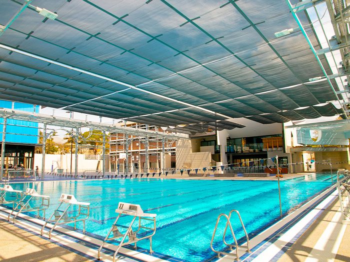 St Margarets Retractable Pool Shade Feature