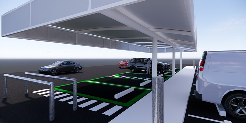 Direct to Boot Carpark Shade Design